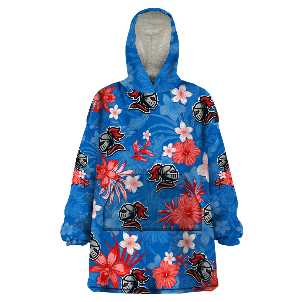 Knights Rugby Wearable Blanket Hoodie Beautiful Floral Pattern Spring Summer Vibe - Vibe Hoodie Shop