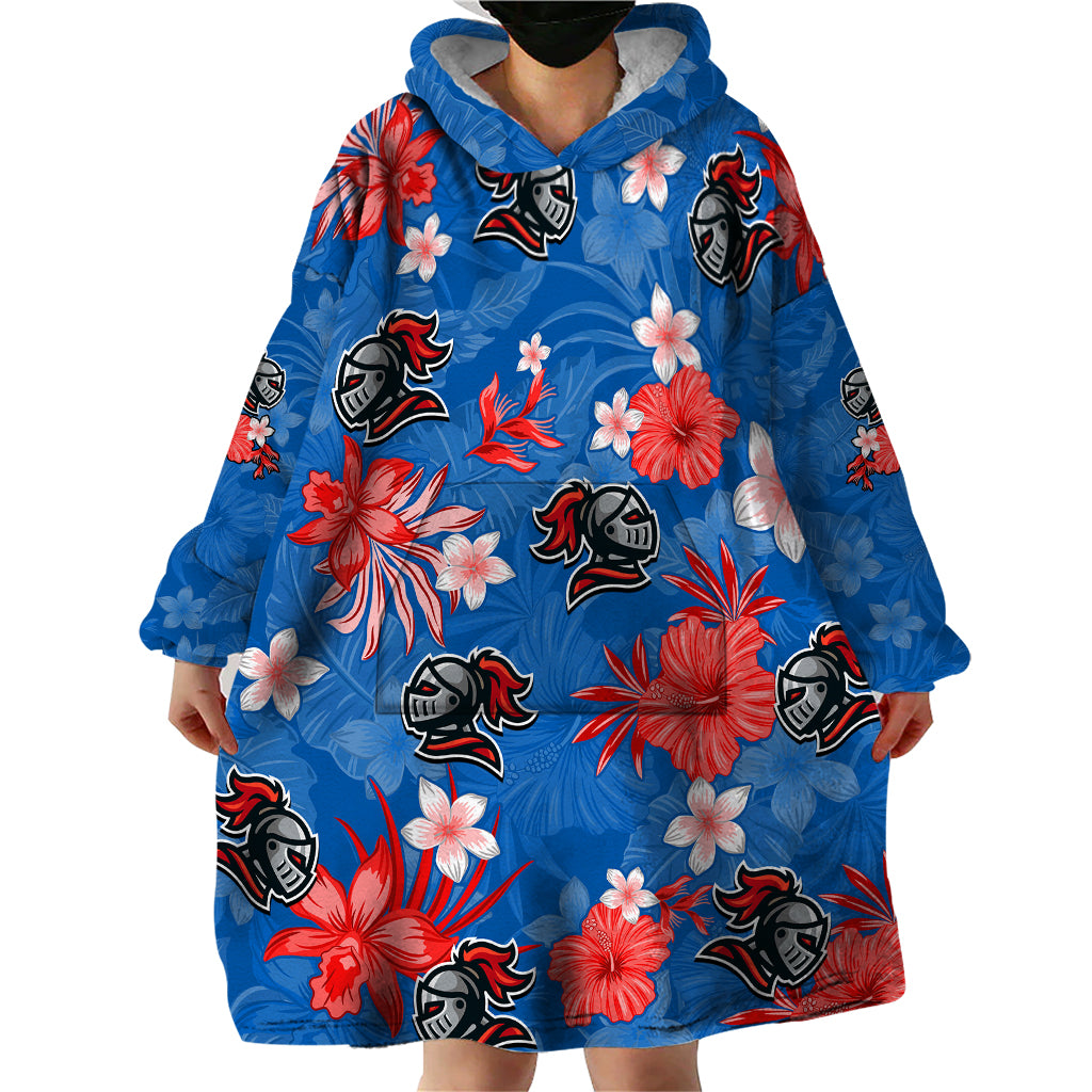 Knights Rugby Wearable Blanket Hoodie Beautiful Floral Pattern Spring Summer Vibe - Vibe Hoodie Shop