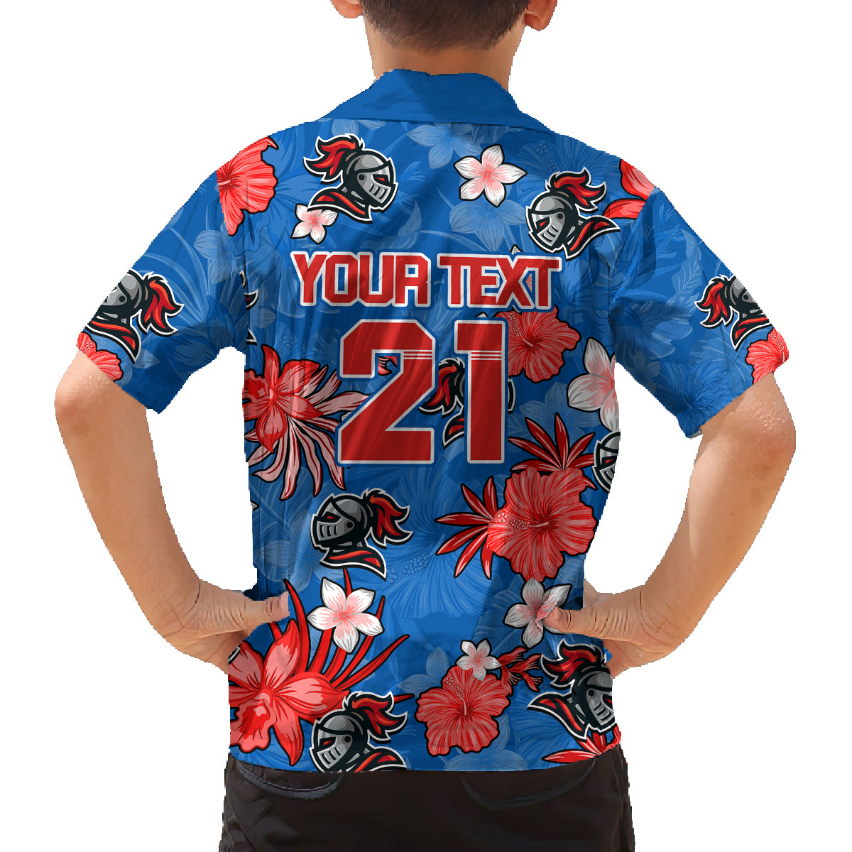 custom-knights-rugby-family-matching-mermaid-dress-and-hawaiian-shirt-beautiful-floral-pattern-spring-summer-vibe