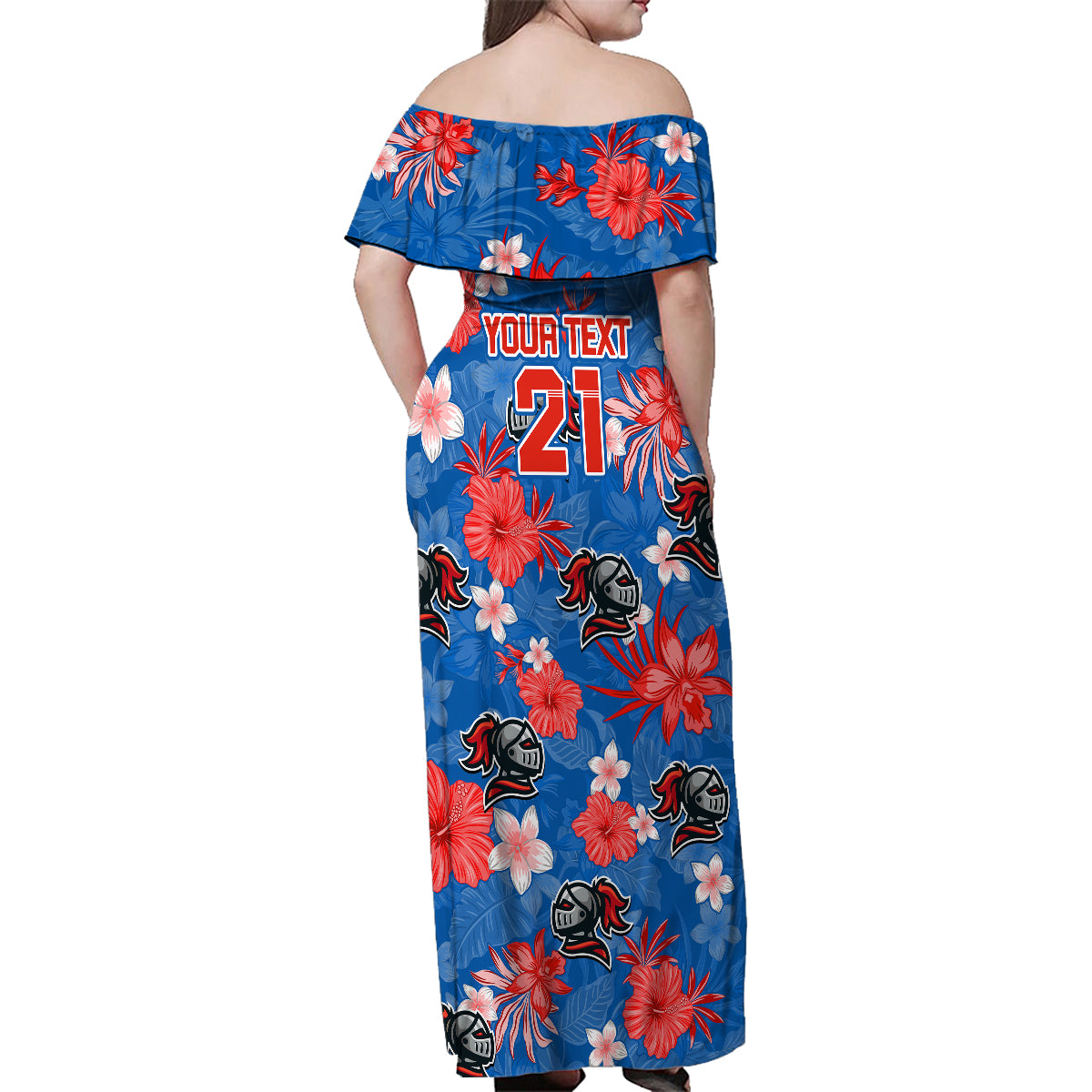 custom-knights-rugby-family-matching-off-shoulder-maxi-dress-and-hawaiian-shirt-beautiful-floral-pattern-spring-summer-vibe