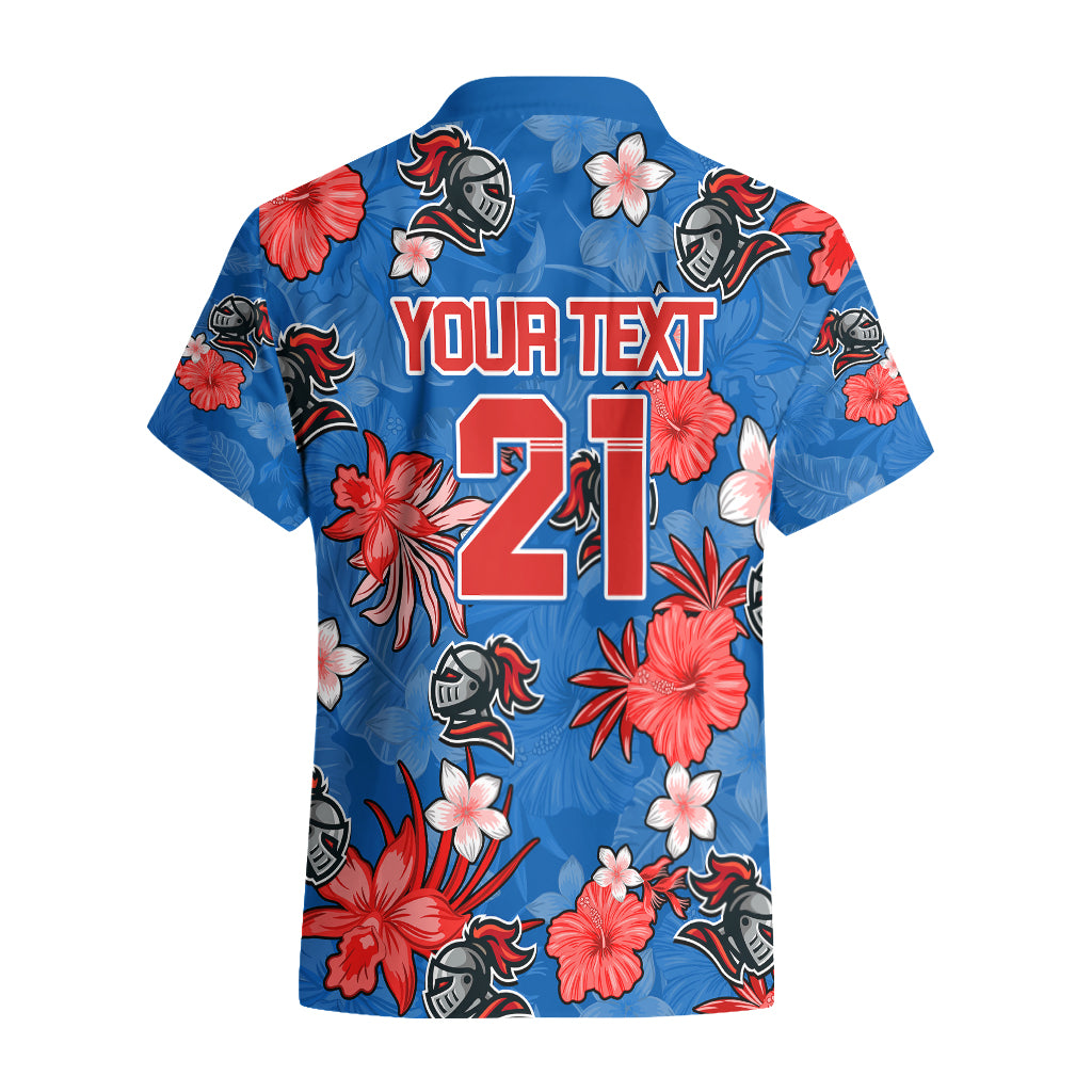 Custom Knights Rugby Hawaiian Shirt Beautiful Floral Pattern Spring Summer Vibe - Vibe Hoodie Shop
