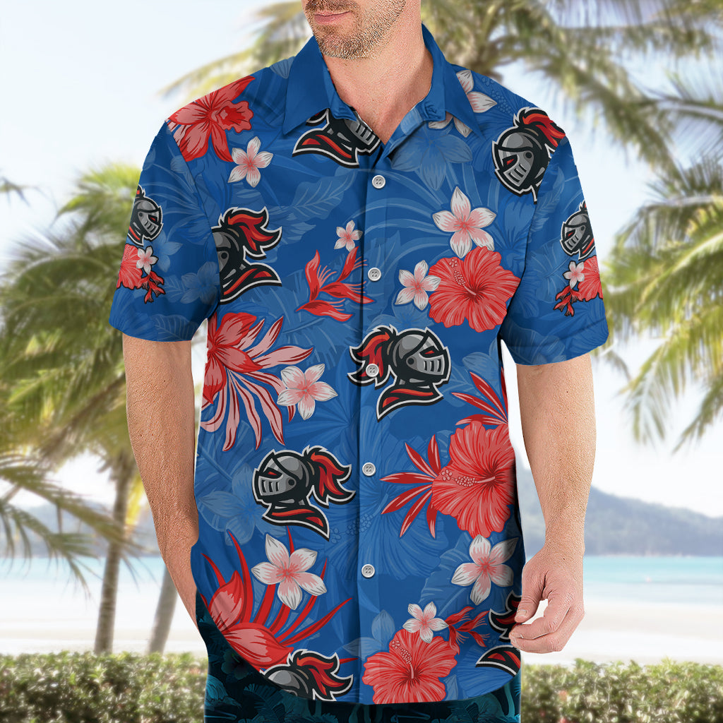 Custom Knights Rugby Hawaiian Shirt Beautiful Floral Pattern Spring Summer Vibe - Vibe Hoodie Shop