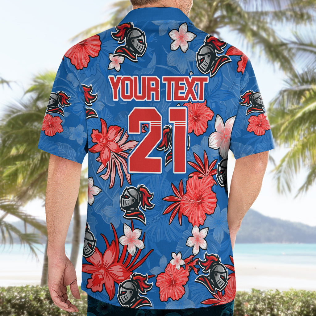 Custom Knights Rugby Hawaiian Shirt Beautiful Floral Pattern Spring Summer Vibe - Vibe Hoodie Shop