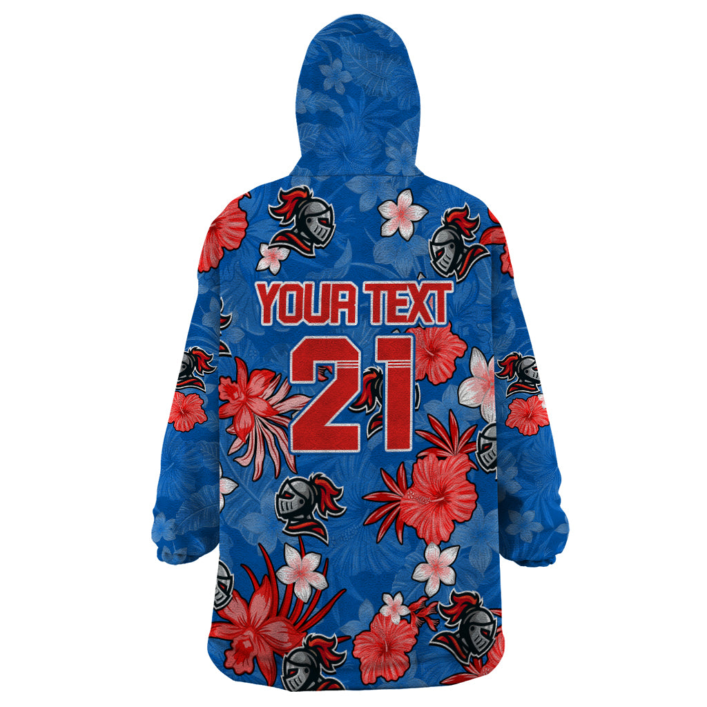 Custom Knights Rugby Wearable Blanket Hoodie Beautiful Floral Pattern Spring Summer Vibe - Vibe Hoodie Shop