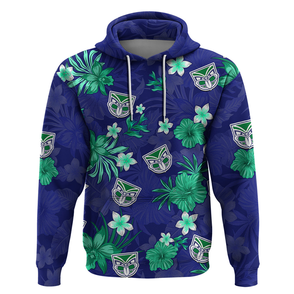 Warriors Rugby Hoodie Beautiful Floral Pattern Spring Summer Vibe LT9 - Vibe Hoodie Shop