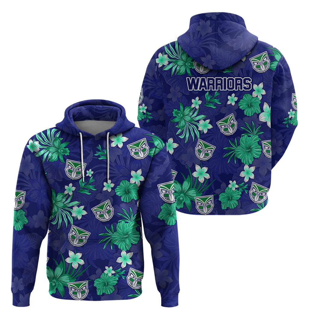 Warriors Rugby Hoodie Beautiful Floral Pattern Spring Summer Vibe LT9 - Vibe Hoodie Shop