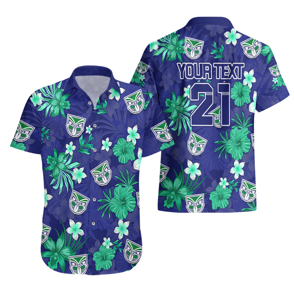 Custom Warriors Rugby Hawaiian Shirt Beautiful Floral Pattern Spring Summer Vibe - Vibe Hoodie Shop