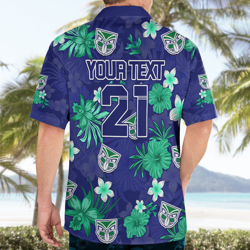Custom Warriors Rugby Hawaiian Shirt Beautiful Floral Pattern Spring Summer Vibe - Vibe Hoodie Shop