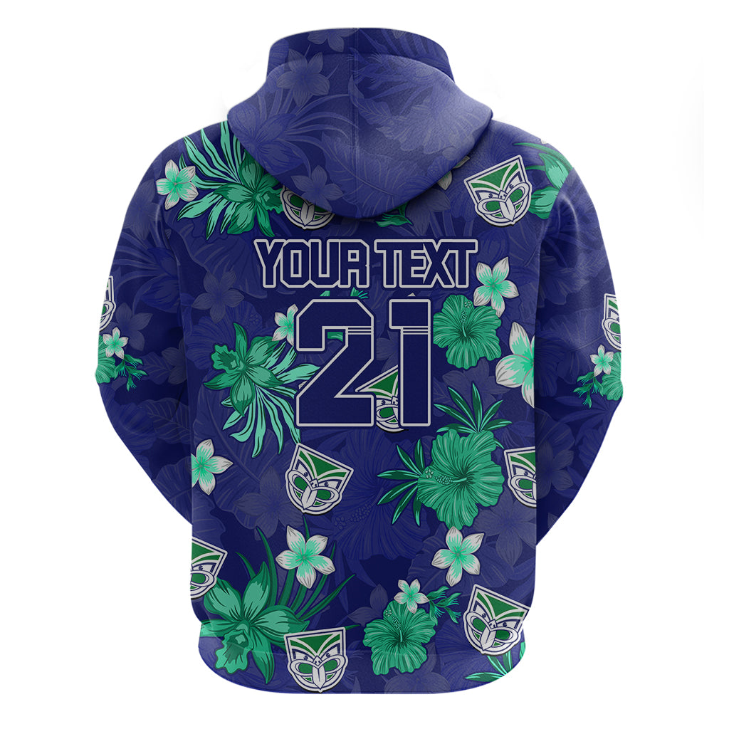 Custom Warriors Rugby Hoodie Beautiful Floral Pattern Spring Summer Vibe LT9 - Vibe Hoodie Shop