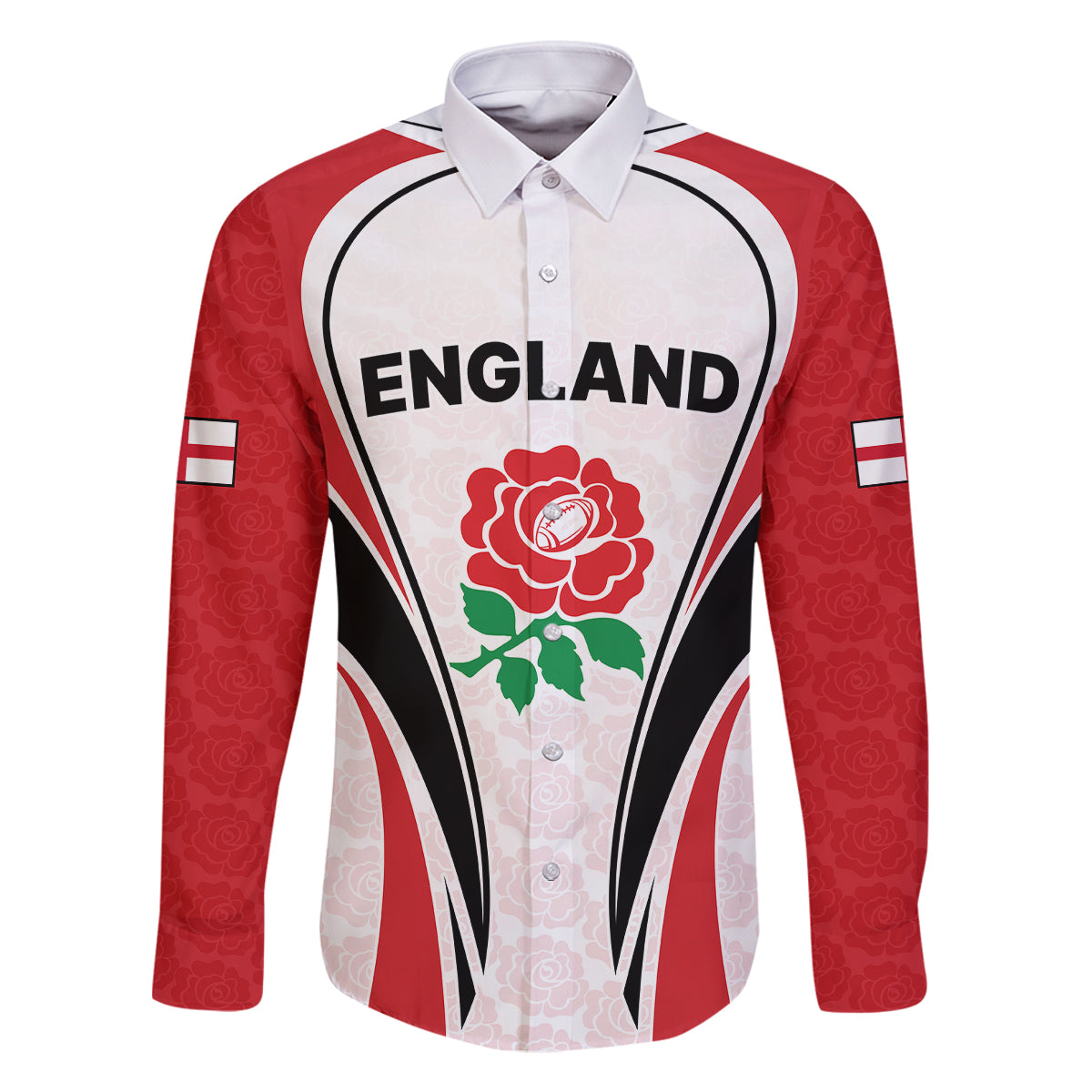 custom-england-rugby-family-matching-long-sleeve-bodycon-dress-and-hawaiian-shirt-come-on-red-rose-word-cup-2023