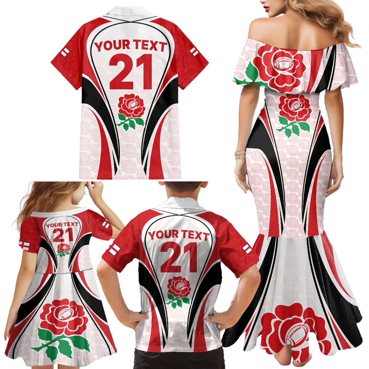 custom-england-rugby-family-matching-mermaid-dress-and-hawaiian-shirt-come-on-red-rose-word-cup-2023