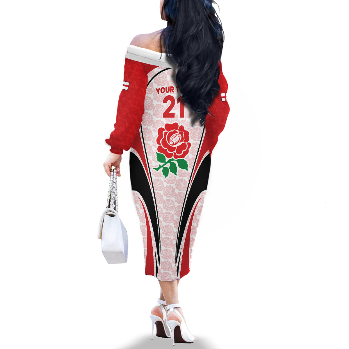 custom-england-rugby-family-matching-off-shoulder-long-sleeve-dress-and-hawaiian-shirt-come-on-red-rose-word-cup-2023