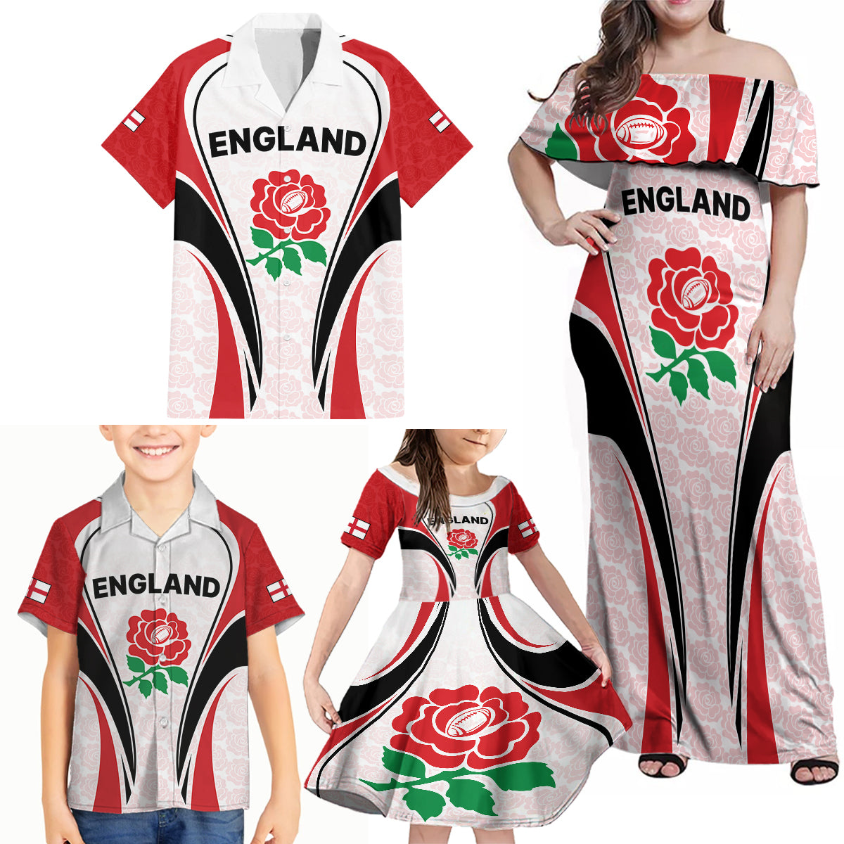 custom-england-rugby-family-matching-off-shoulder-maxi-dress-and-hawaiian-shirt-come-on-red-rose-word-cup-2023