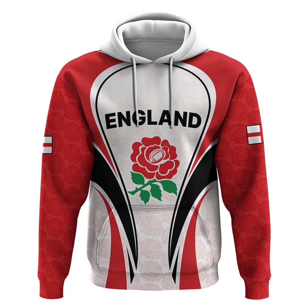 Custom England Rugby Hoodie Come On Red Rose Word Cup 2023 LT9 - Vibe Hoodie Shop