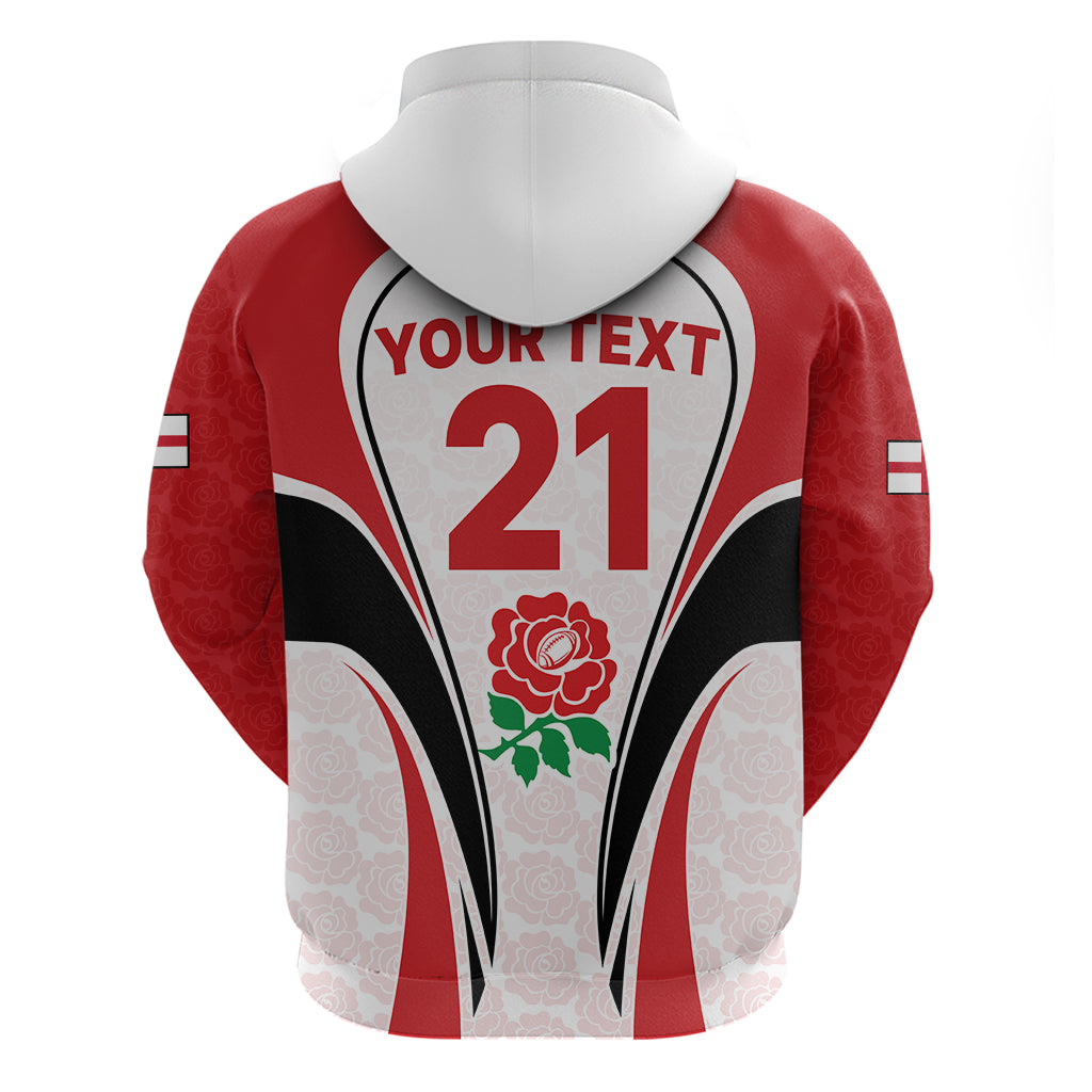 Custom England Rugby Hoodie Come On Red Rose Word Cup 2023 LT9 - Vibe Hoodie Shop