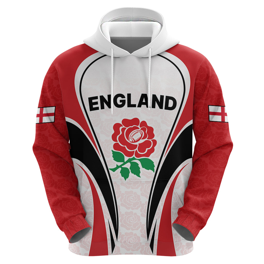 Custom England Rugby Hoodie Come On Red Rose Word Cup 2023 LT9 - Vibe Hoodie Shop