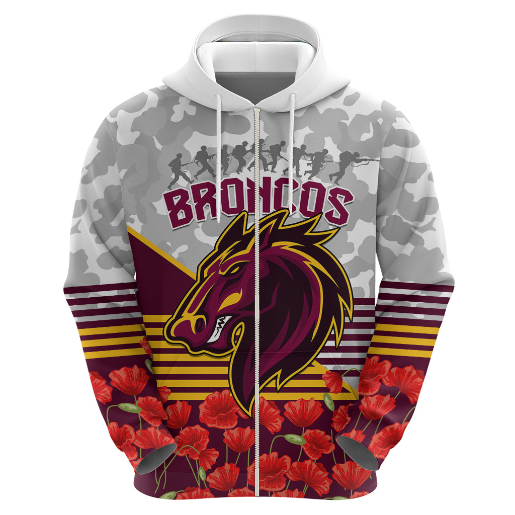 Broncos Rugby ANZAC Day 2024 Hoodie Camouflage Style LT9 - Vibe Hoodie Shop