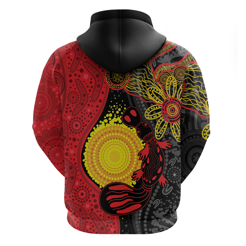 Platypus Aboriginal Art Style Hoodie LT9 - Vibe Hoodie Shop