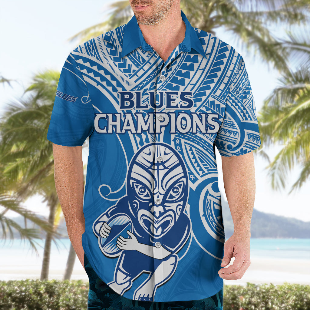 Blues Super Rugby Hawaiian Shirt Kahurangi Go Champions 2023 - Vibe Hoodie Shop