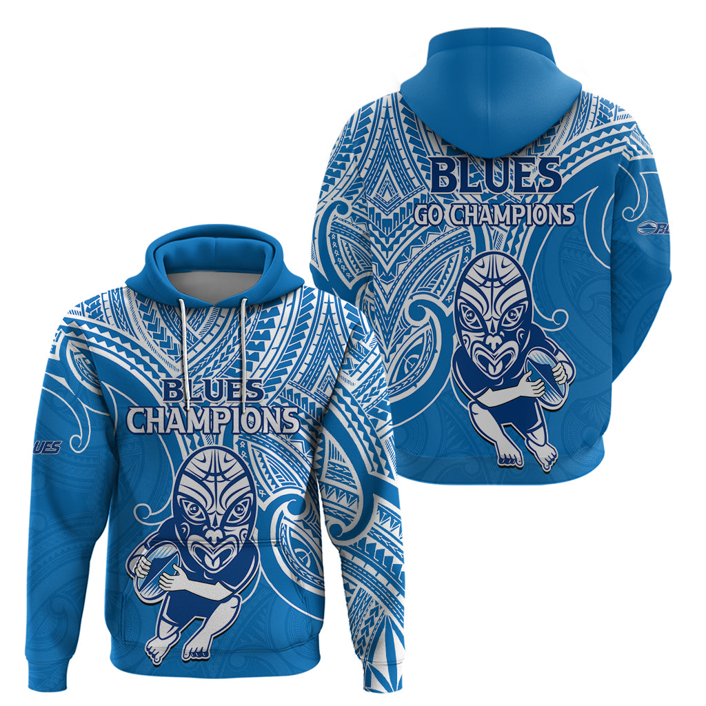 Blues Super Rugby Hoodie Kahurangi Go Champions 2023 LT9 - Vibe Hoodie Shop