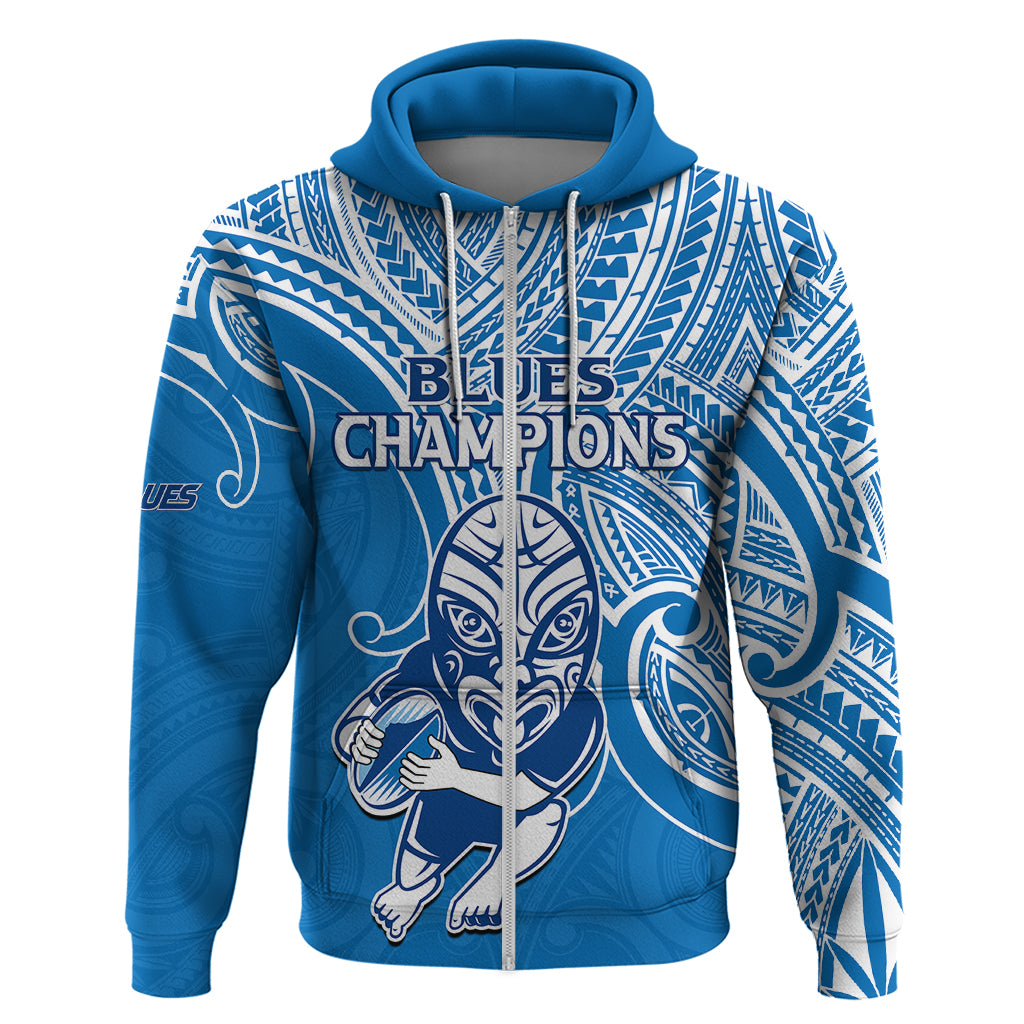 Blues Super Rugby Hoodie Kahurangi Go Champions 2023 LT9 - Vibe Hoodie Shop