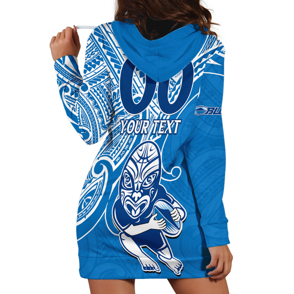 (Custom Text And Number) Blues Super Rugby Hoodie Dress Kahurangi Go Champions 2023 - Vibe Hoodie Shop