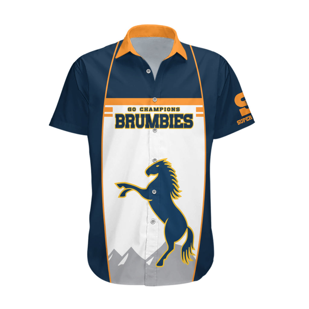 Brumbies Super Rugby Hawaiian Shirt Brumbies Go Champions 2023 - Vibe Hoodie Shop