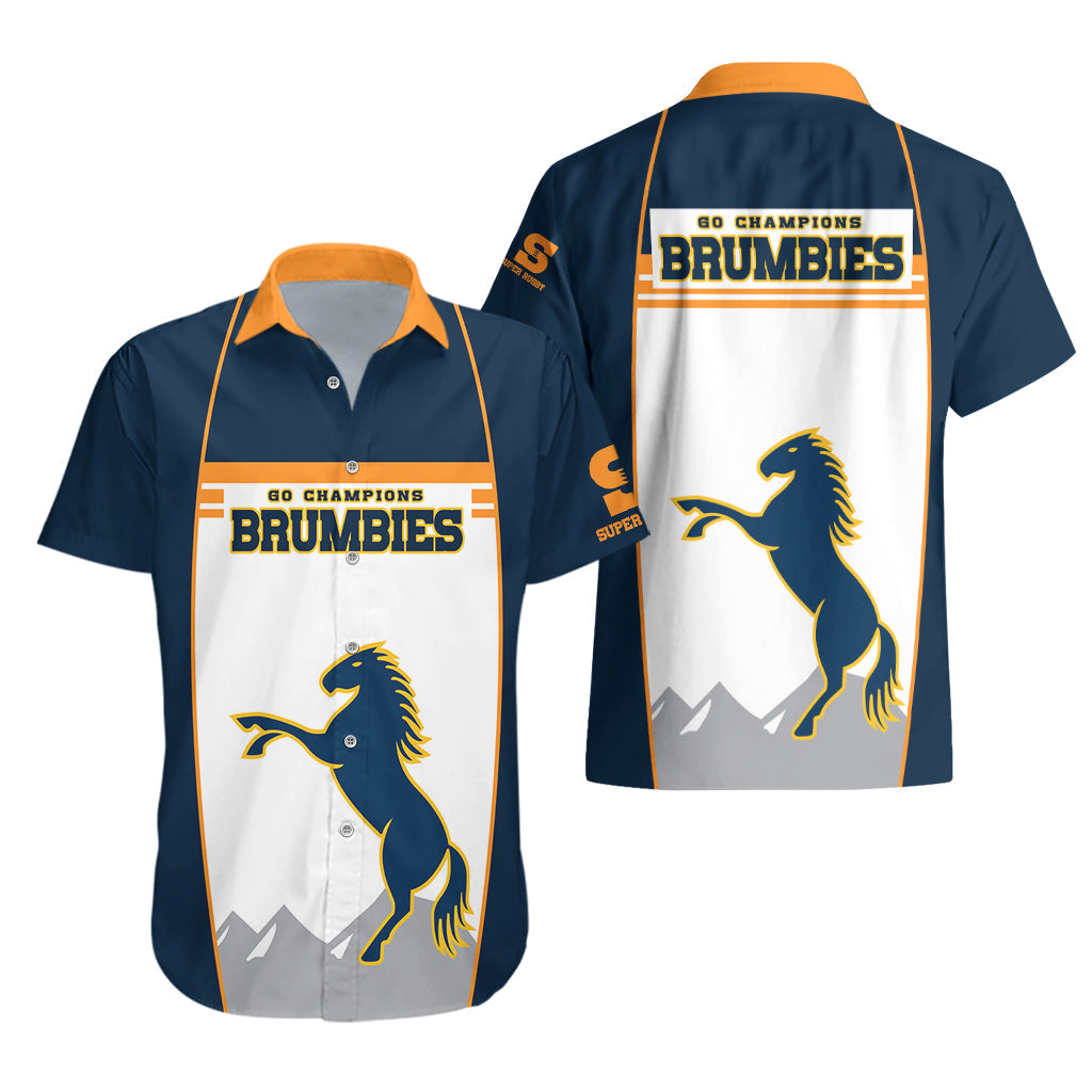 Brumbies Super Rugby Hawaiian Shirt Brumbies Go Champions 2023 - Vibe Hoodie Shop