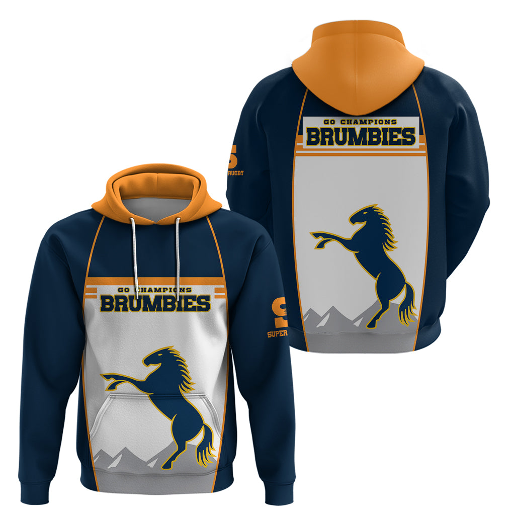 Brumbies Super Rugby Hoodie Brumbies Go Champions 2023 LT9 - Vibe Hoodie Shop