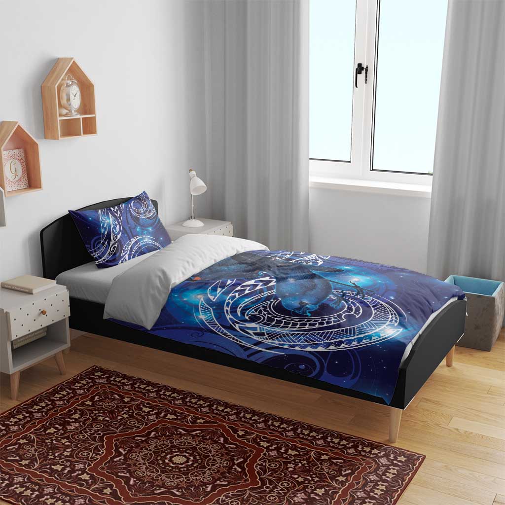 North Island Kokako and South Island Kokako Bedding Set New Zealand Native Bird with Galaxy Vibe - Vibe Hoodie Shop