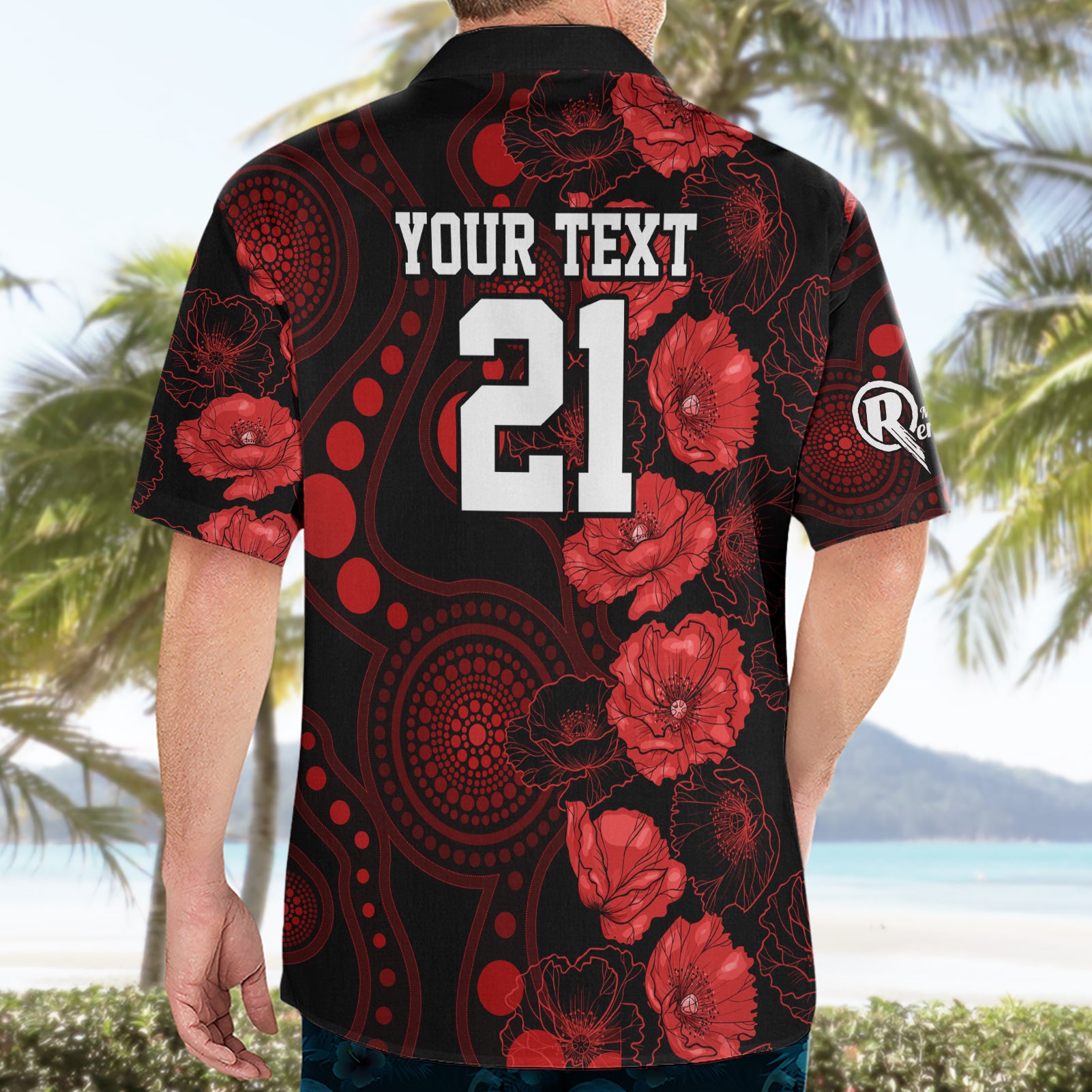 Renegades Cricket Never Forget Custom Hawaiian Shirt ANZAC Day with Poppy Aboriginal - Vibe Hoodie Shop