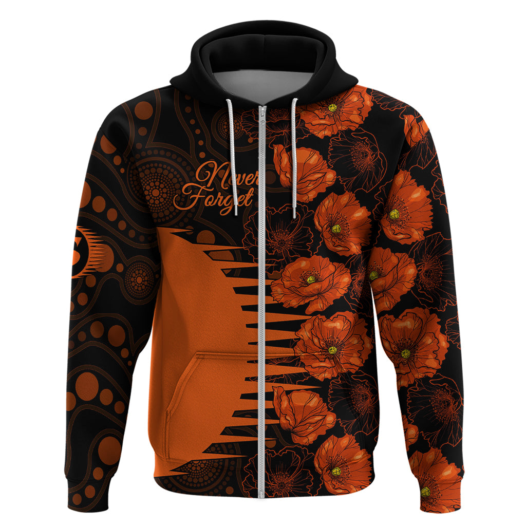 Scorchers Cricket Never Forget Custom Hoodie ANZAC Day with Poppy Aboriginal LT9 - Vibe Hoodie Shop