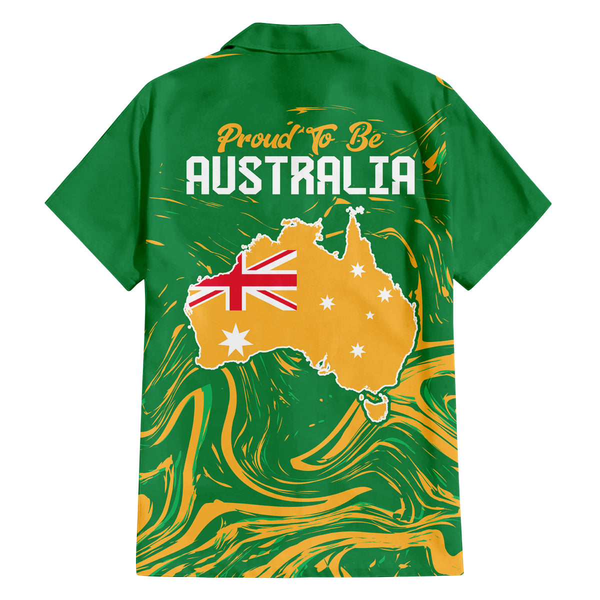 Proud To Be Australia Day Family Matching Long Sleeve Bodycon Dress and Hawaiian Shirt Kangaroo with National Color