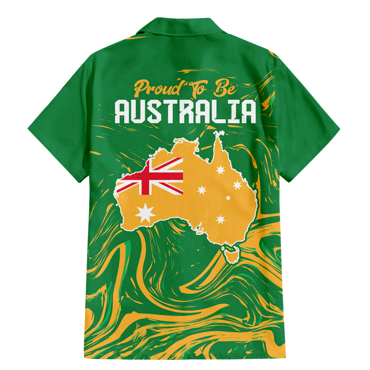 Proud To Be Australia Day Family Matching Mermaid Dress and Hawaiian Shirt Kangaroo with National Color