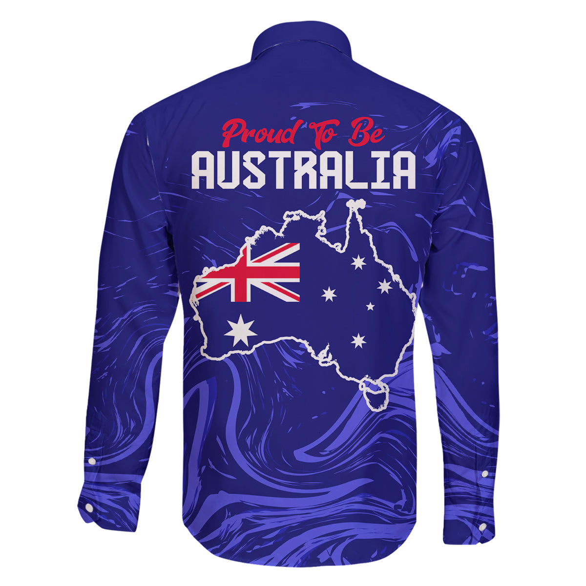 Proud To Be Australia Day Family Matching Long Sleeve Bodycon Dress and Hawaiian Shirt Kangaroo with Flag Color