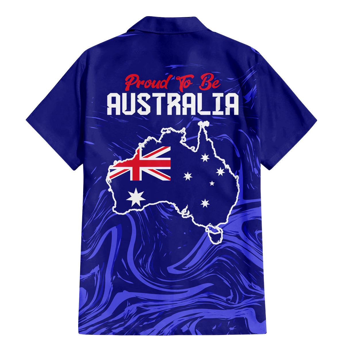 Proud To Be Australia Day Family Matching Mermaid Dress and Hawaiian Shirt Kangaroo with Flag Color