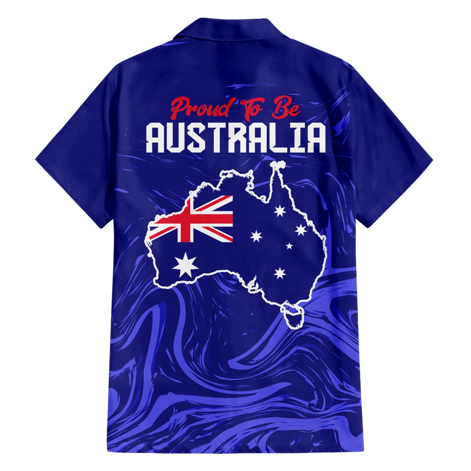 Proud To Be Australia Day Family Matching Short Sleeve Bodycon Dress and Hawaiian Shirt Kangaroo with Flag Color