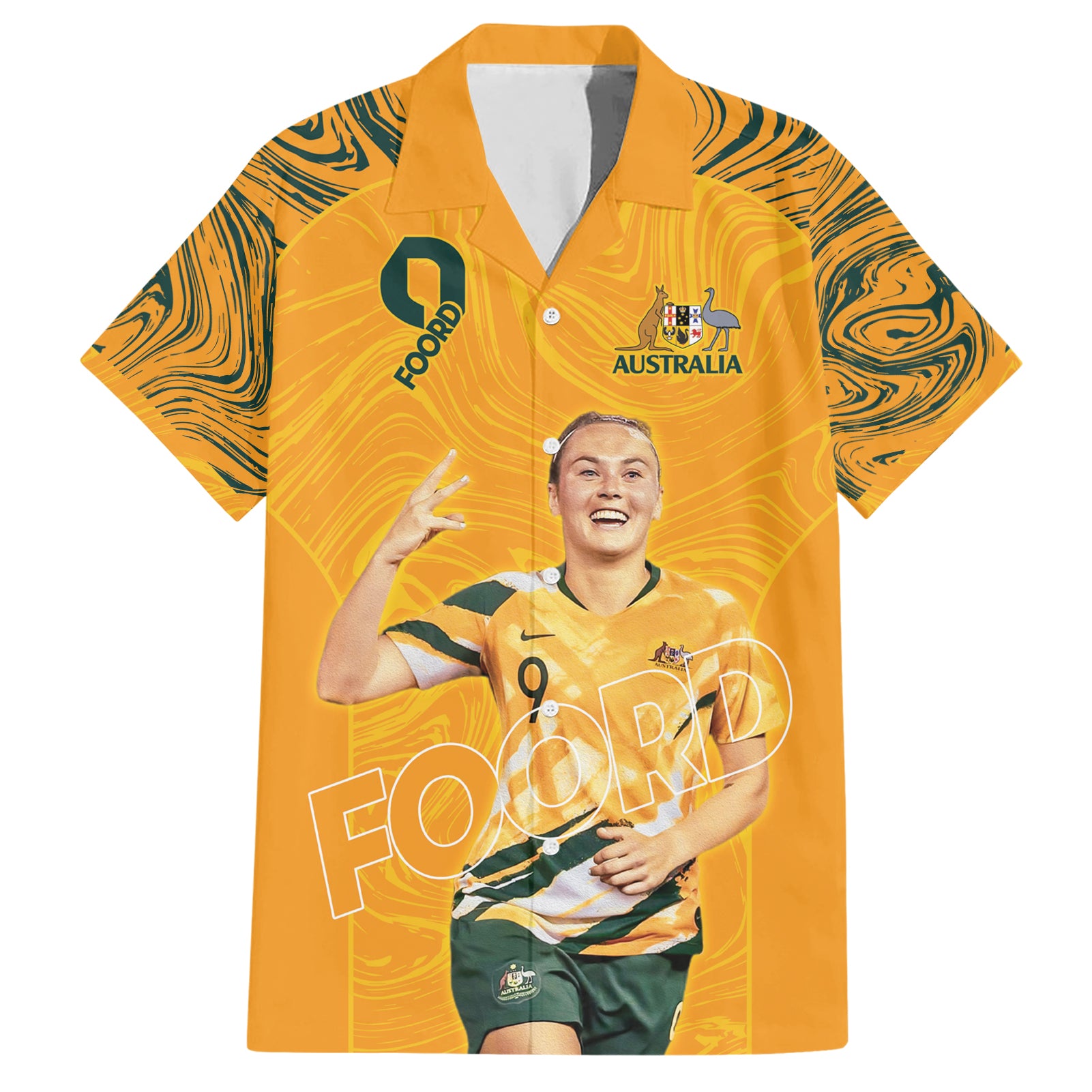 Caitlin Foord Australia Matildas Hawaiian Shirt - Vibe Hoodie Shop