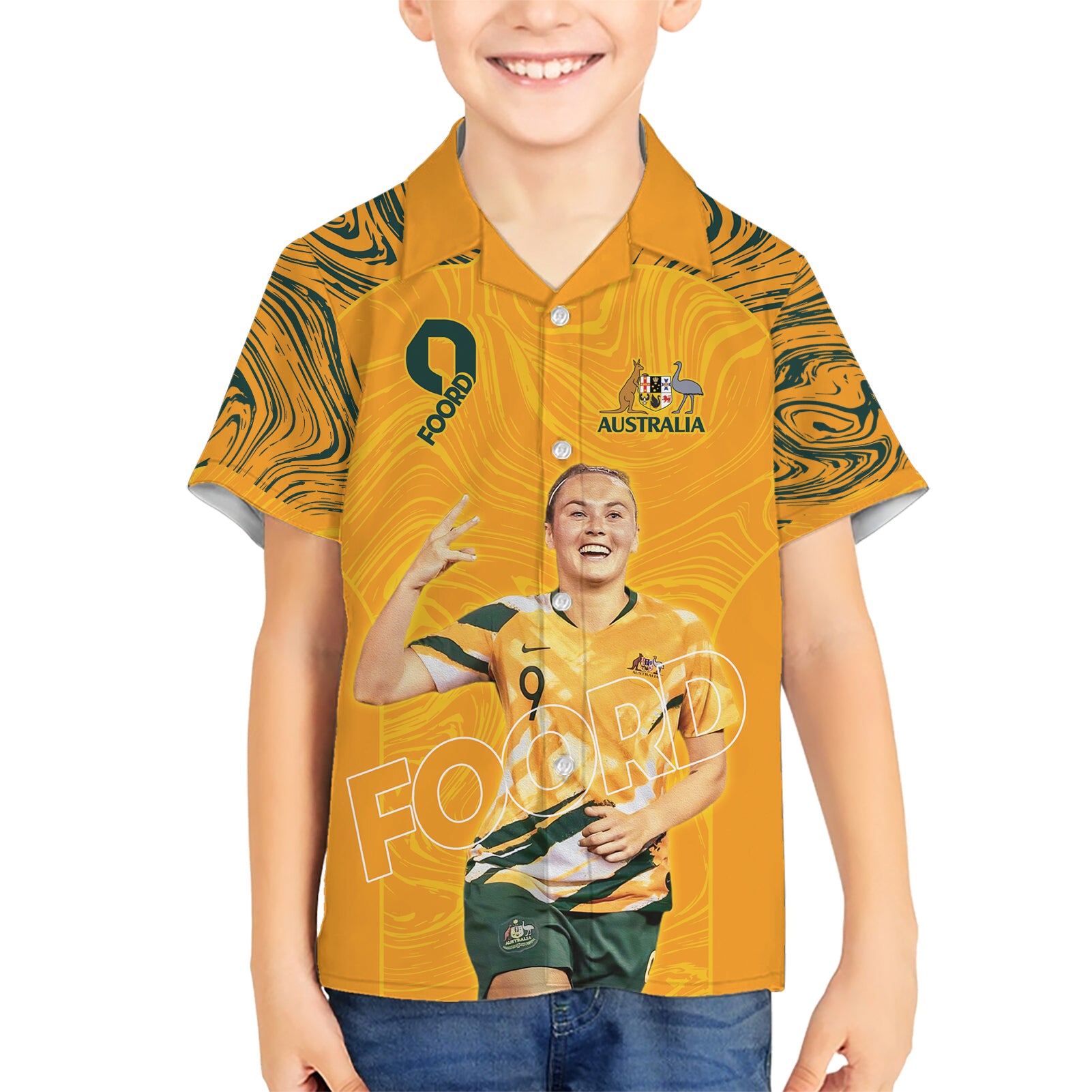 Caitlin Foord Australia Matildas Hawaiian Shirt - Vibe Hoodie Shop