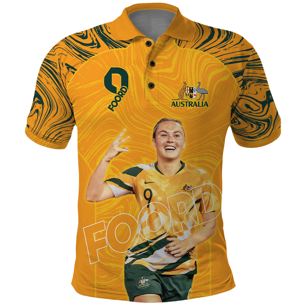 Caitlin Foord Australia Matildas Polo Shirt LT9 - Vibe Hoodie Shop