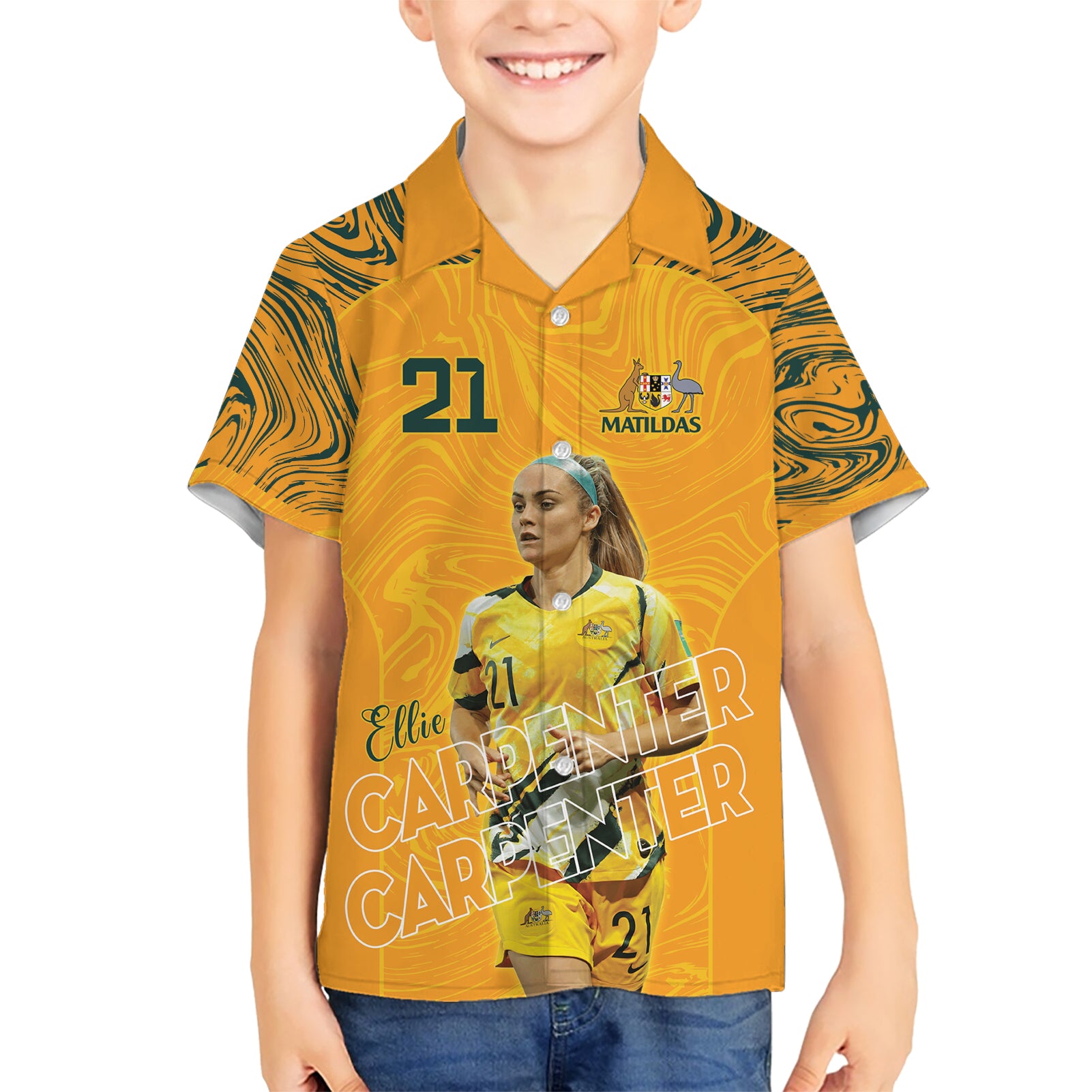 Ellie Carpenter Australian Matildas Hawaiian Shirt - Vibe Hoodie Shop