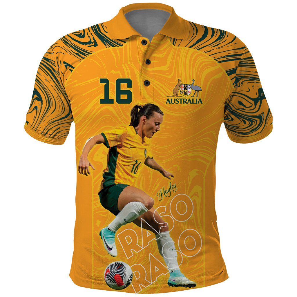 Hayley Raso Australia Matildas Polo Shirt LT9 - Vibe Hoodie Shop