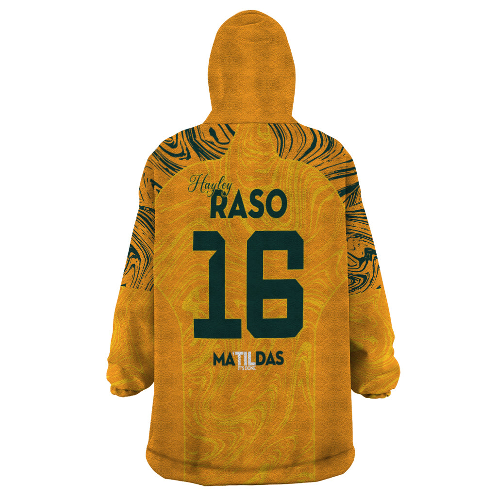 Hayley Raso Australia Matildas Wearable Blanket Hoodie - Vibe Hoodie Shop