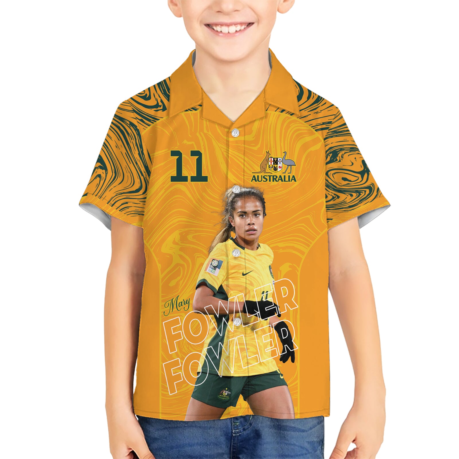 Mary Fowler Australian Matildas Hawaiian Shirt - Vibe Hoodie Shop