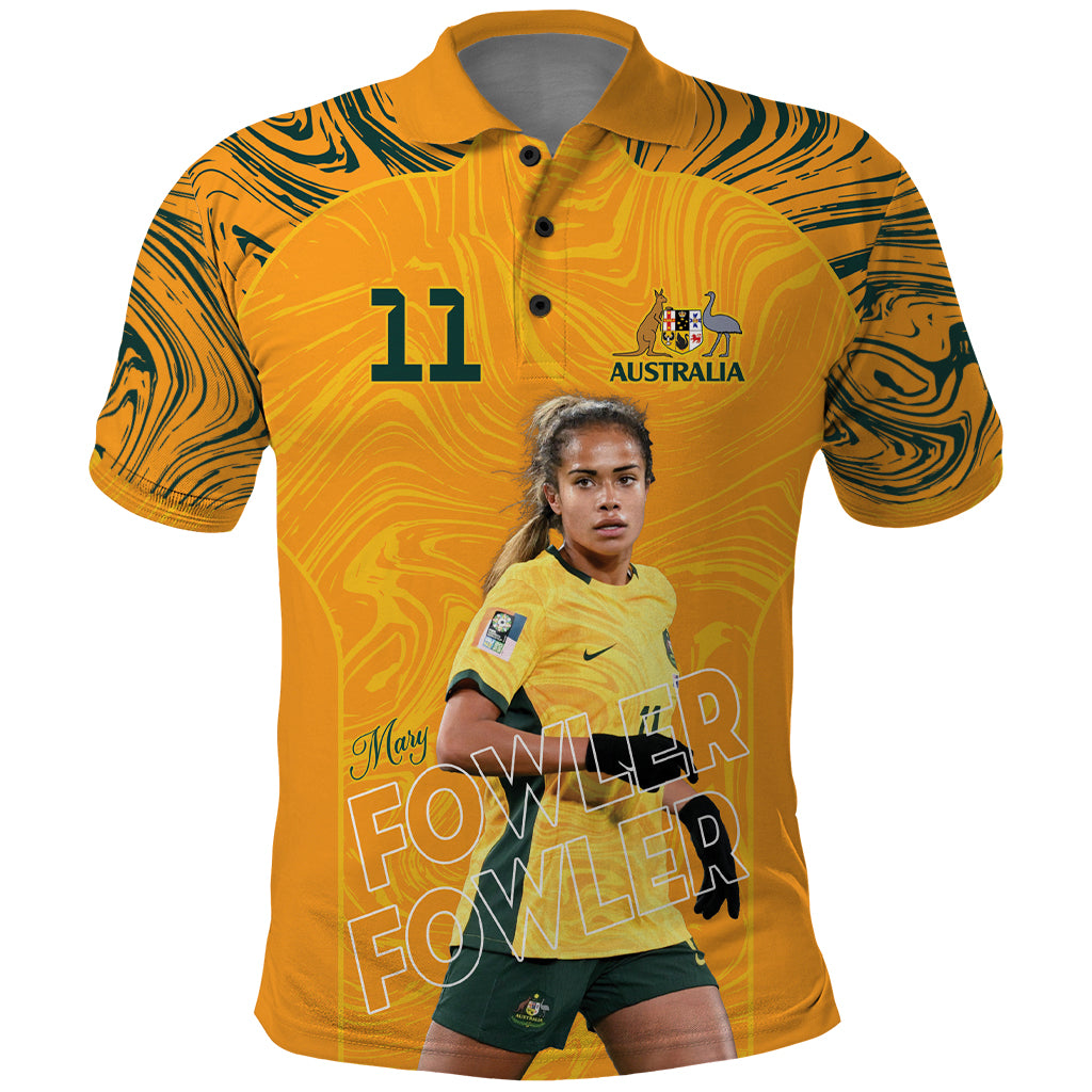 Mary Fowler Australian Matildas Polo Shirt LT9 - Vibe Hoodie Shop