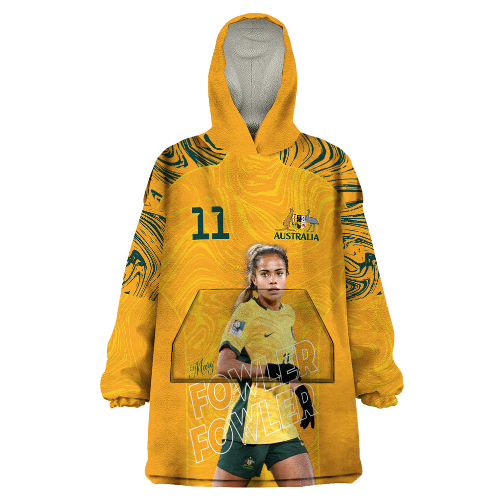 Mary Fowler Australian Matildas Wearable Blanket Hoodie - Vibe Hoodie Shop