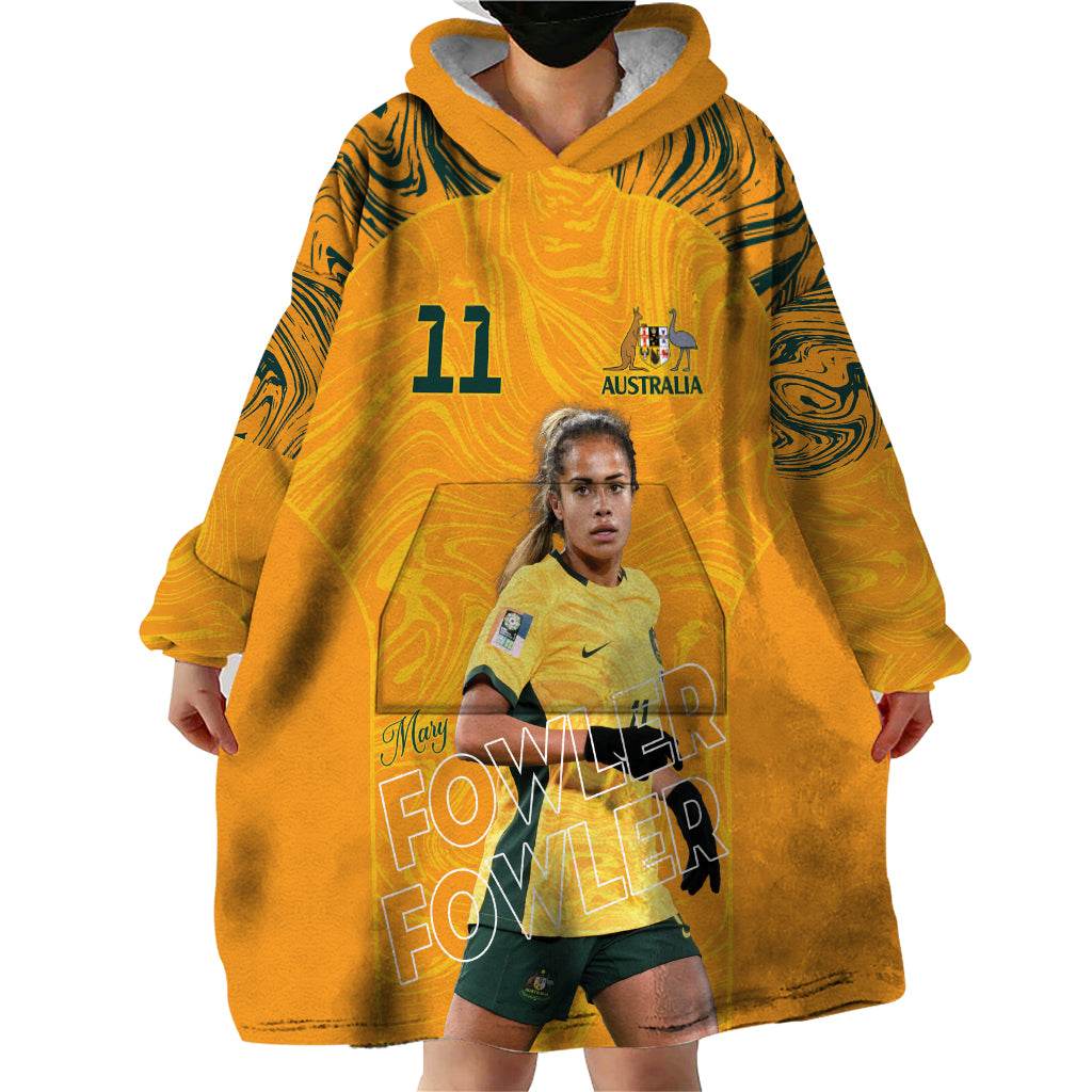 Mary Fowler Australian Matildas Wearable Blanket Hoodie - Vibe Hoodie Shop