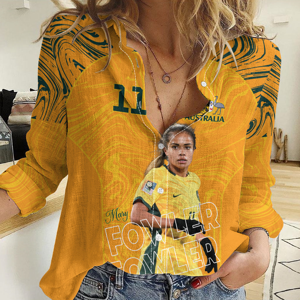 Mary Fowler Australian Matildas Women Casual Shirt - Vibe Hoodie Shop