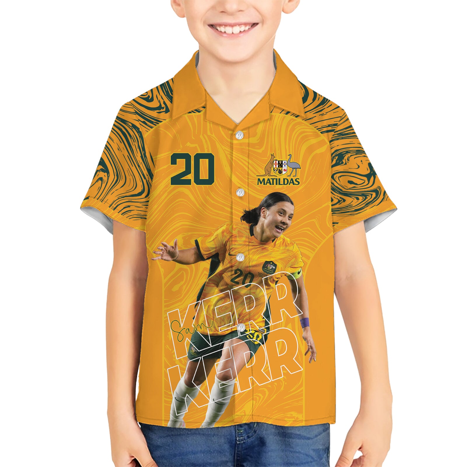 Sam Kerr Australia Matildas Hawaiian Shirt - Vibe Hoodie Shop