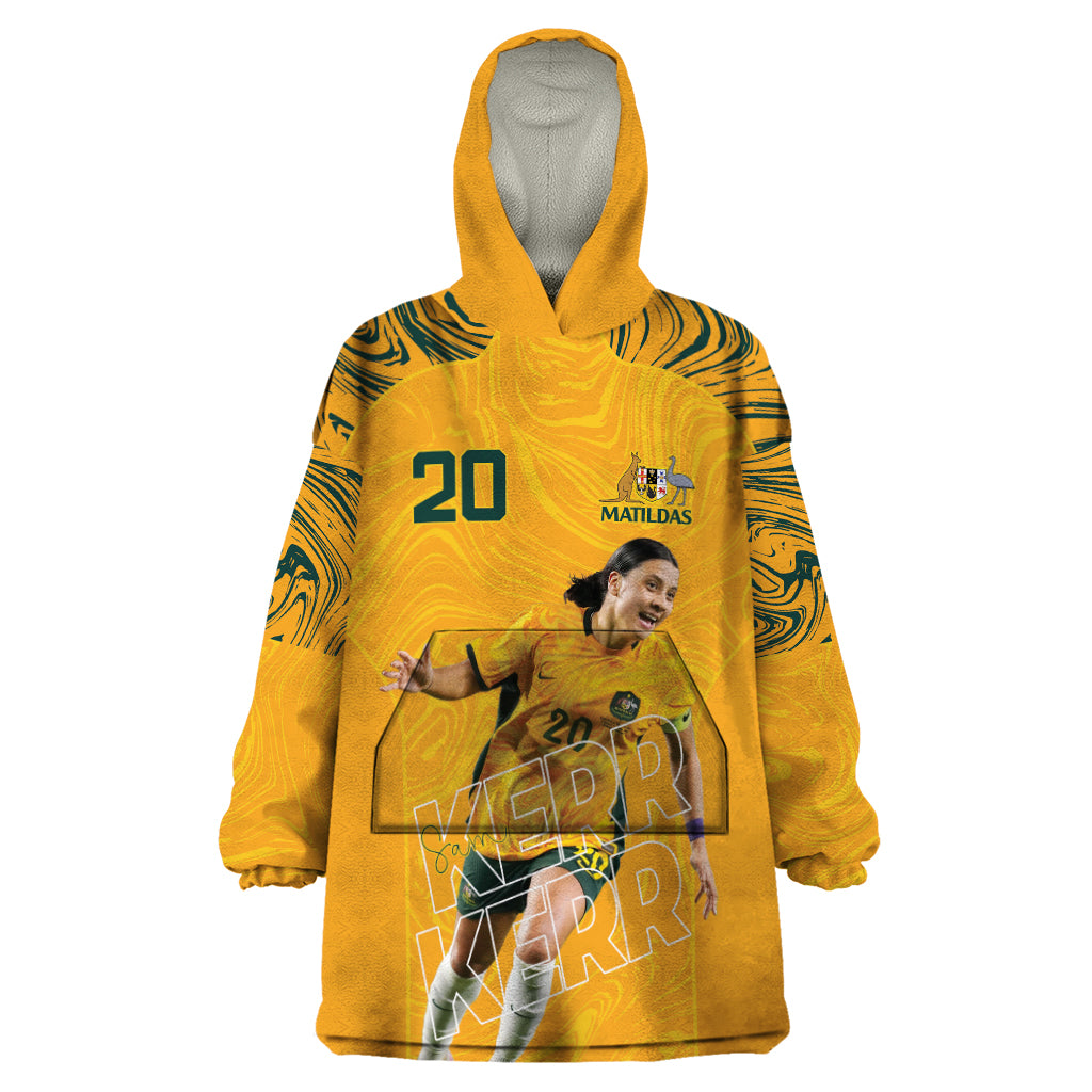 Sam Kerr Australia Matildas Wearable Blanket Hoodie - Vibe Hoodie Shop